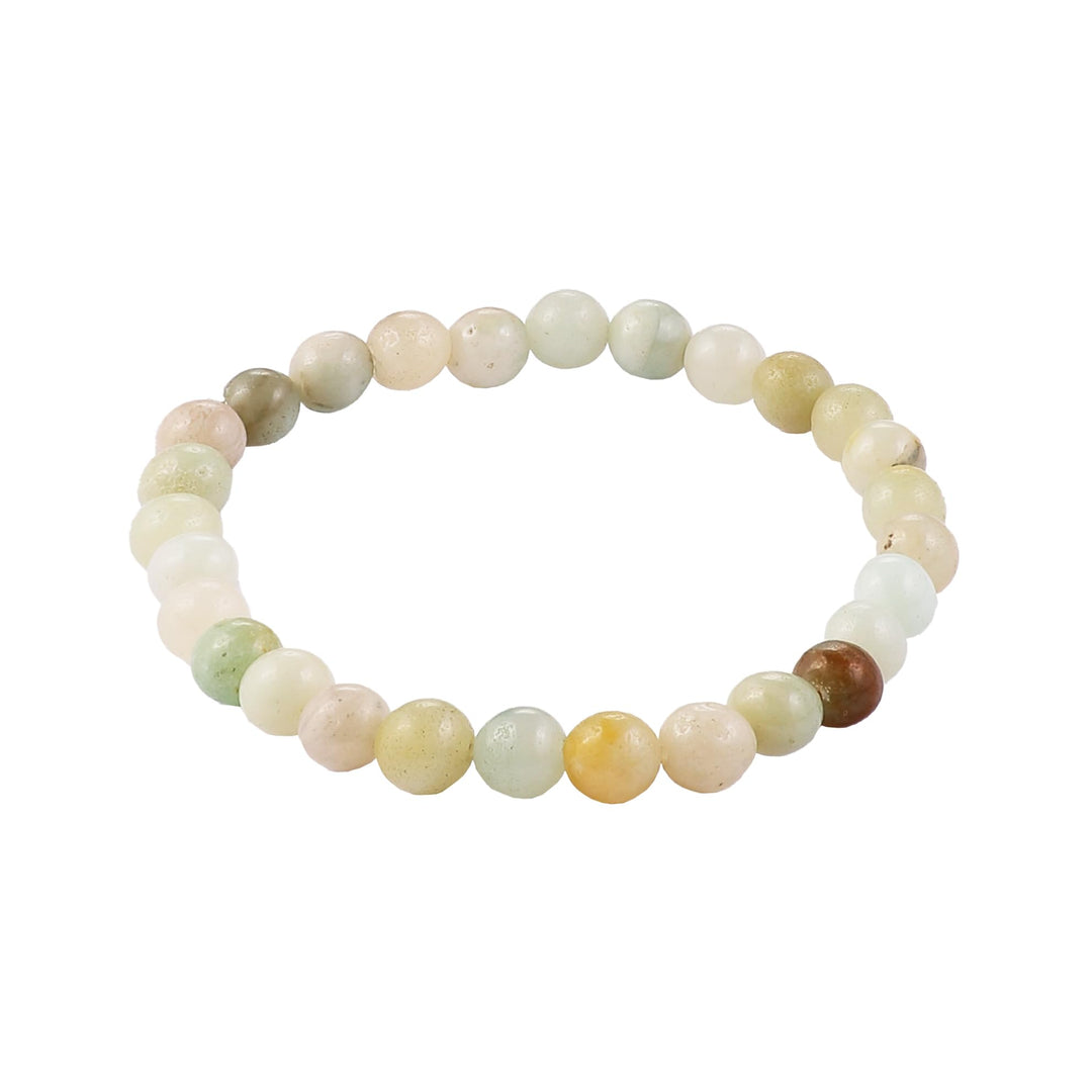 Perlen Armband mit Chalcedon Elastisch und Stretch