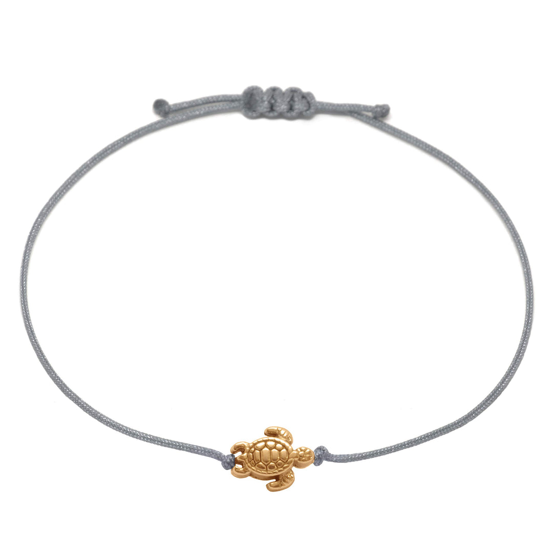 Schildkröten Armband Roségold - Grau - SelfmadeJewelry