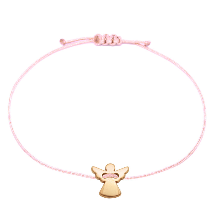 Schutzengel Armband Roségold - Rosa - SelfmadeJewelry