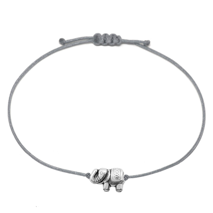Armband Elefant Silber - Grau - SelfmadeJewelry