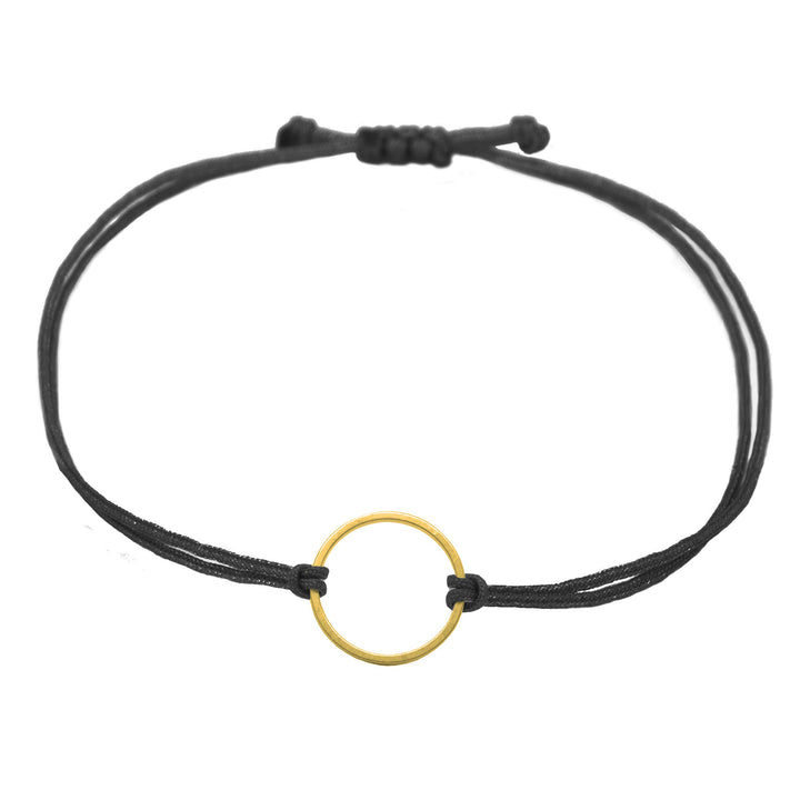 Kreis Armband Gold - Schwarz