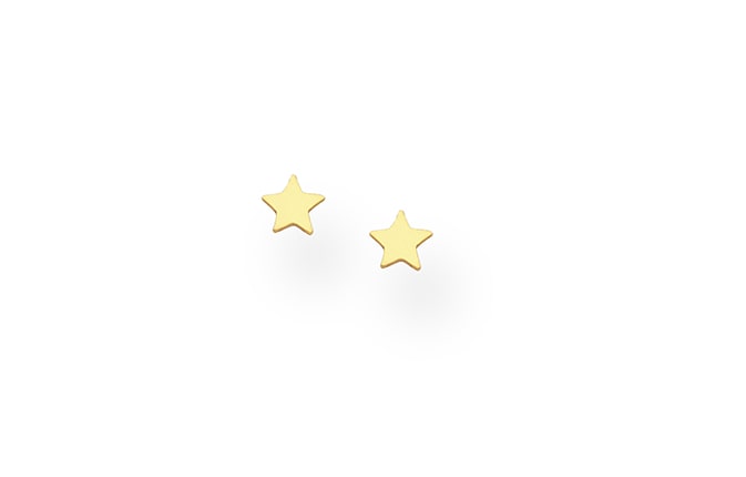 Mini Stern Ohrringe Gold 925 Silber vergoldet