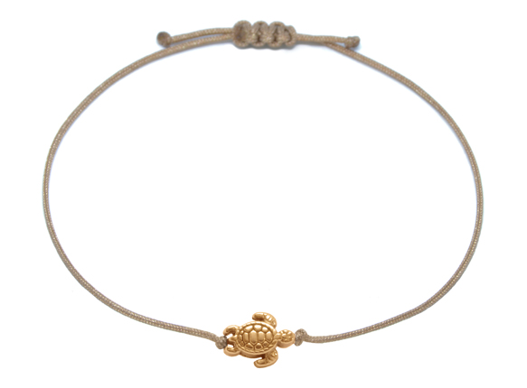 Armband Schildkröte Roségold - Braun