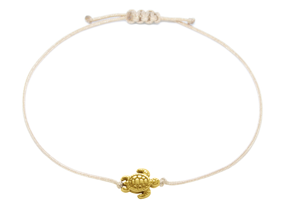Armband Schildkröte Gold - Beige